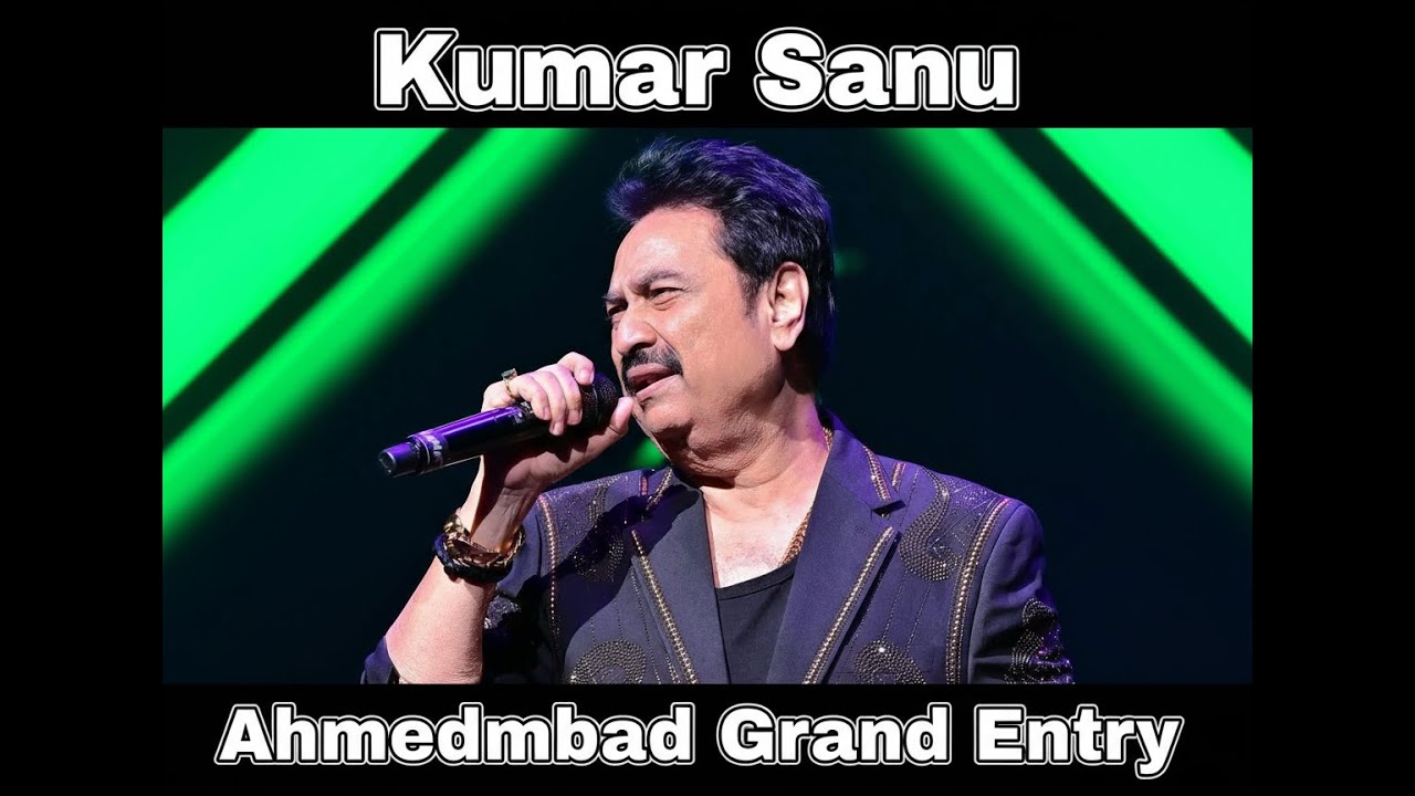 Kumar Sanu&rsquo;s Grand Entry in Ahmedabad | Jab Kisi Ki Taraf Dil Jhukne Lage Live | Musical Night 2025