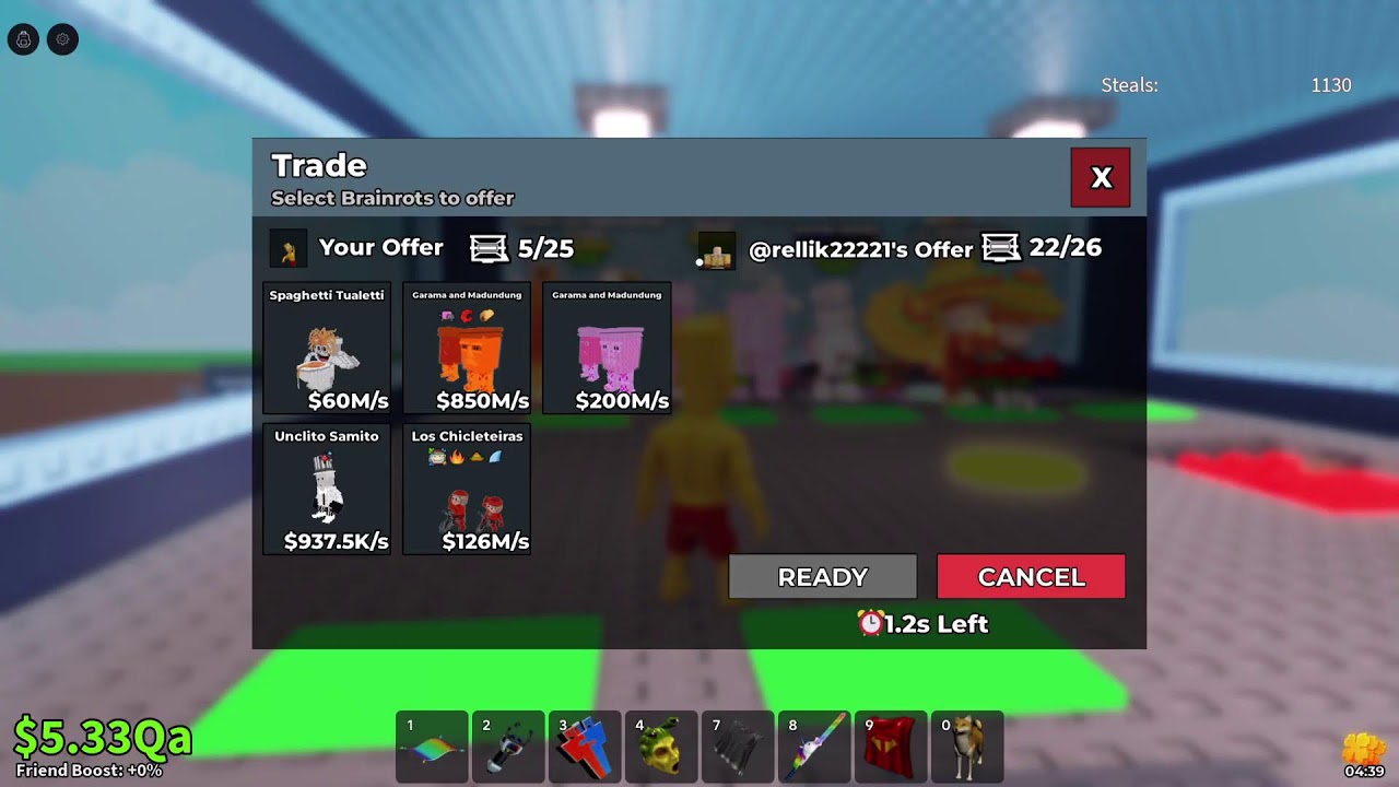 TRADING STEAL A BRAINROT😀