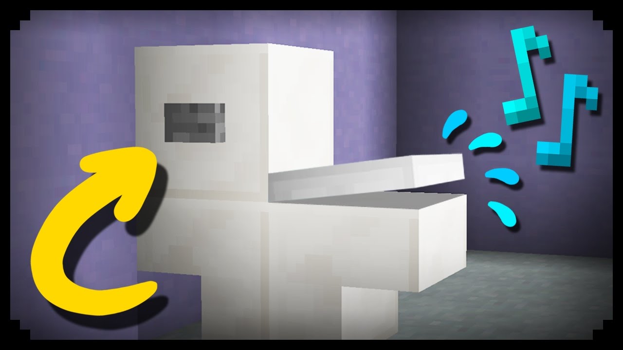 ✔ Minecraft: How to make a Working Toilet
