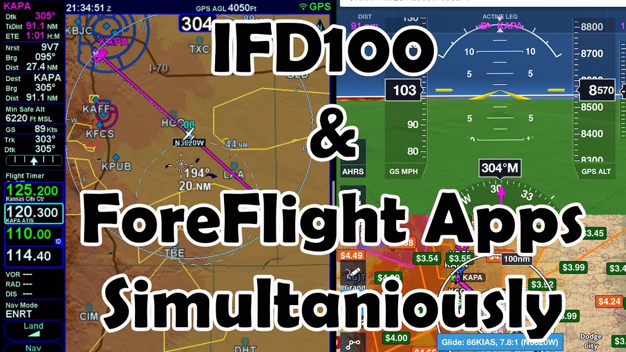 IFD440/Run Foreflight и приложение IFD одновременно!
