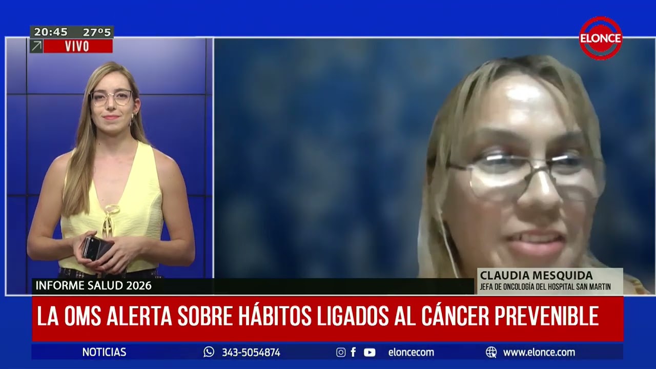 La OMS alerta sobre hábitos ligados al cáncer prevenible