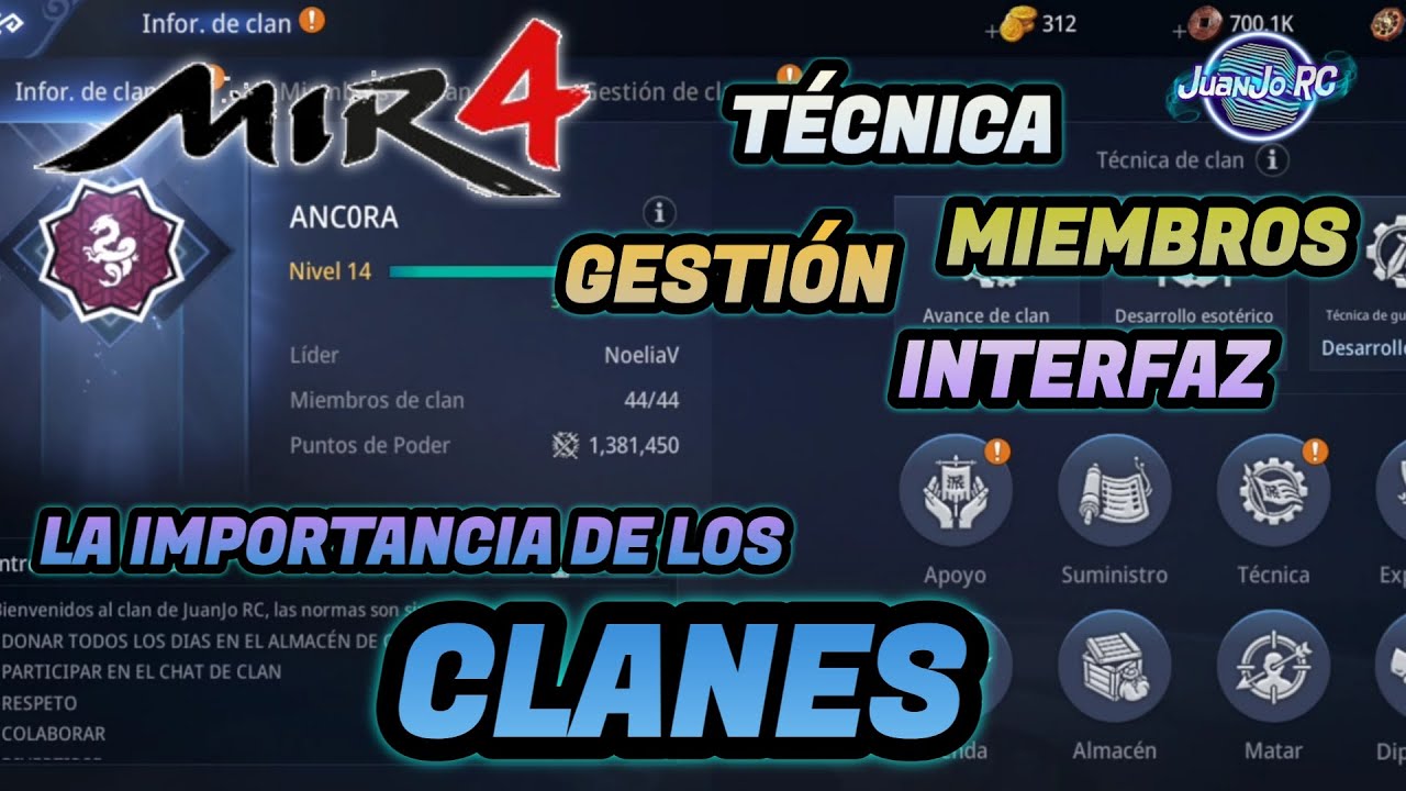 [MIR4] COMO GESTIONAR UN CLAN Y LAS TÉCNICAS! [JuanJo RC]
