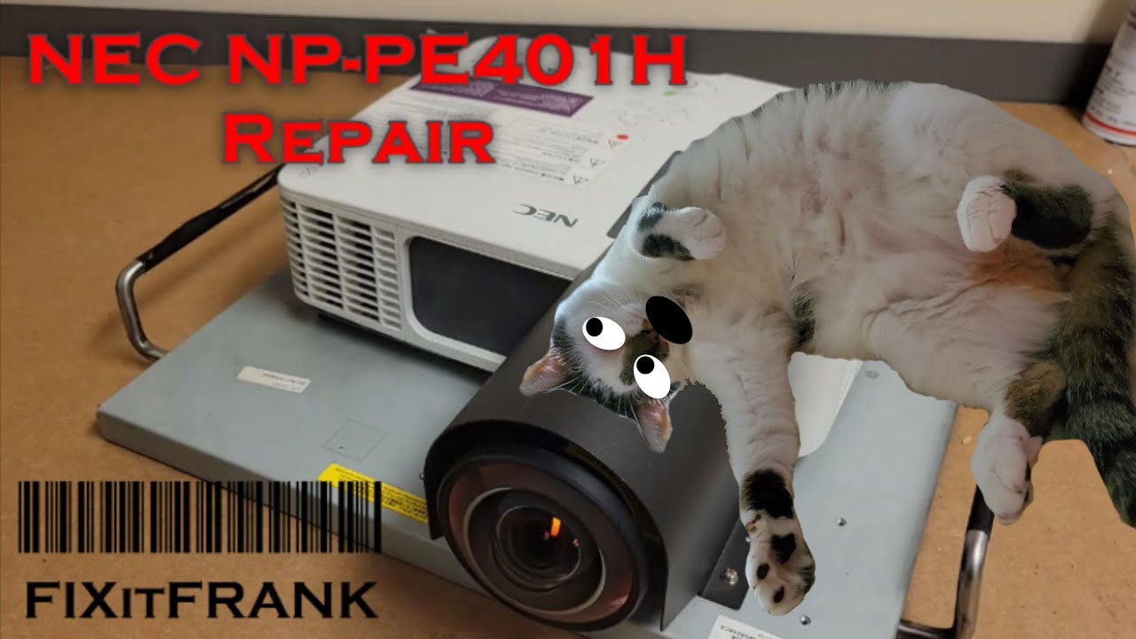 NEC NP-PE401H DLP Projector Repair | Lots of Problems! | Fans, Mainboard, Firmware Oh My!