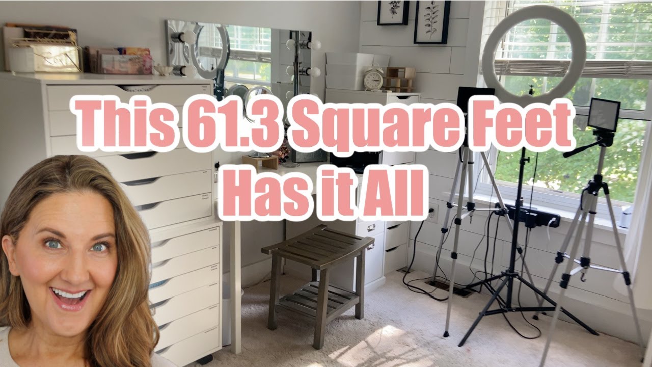 Small Space Filming (Two Backdrops) & Makeup Organization