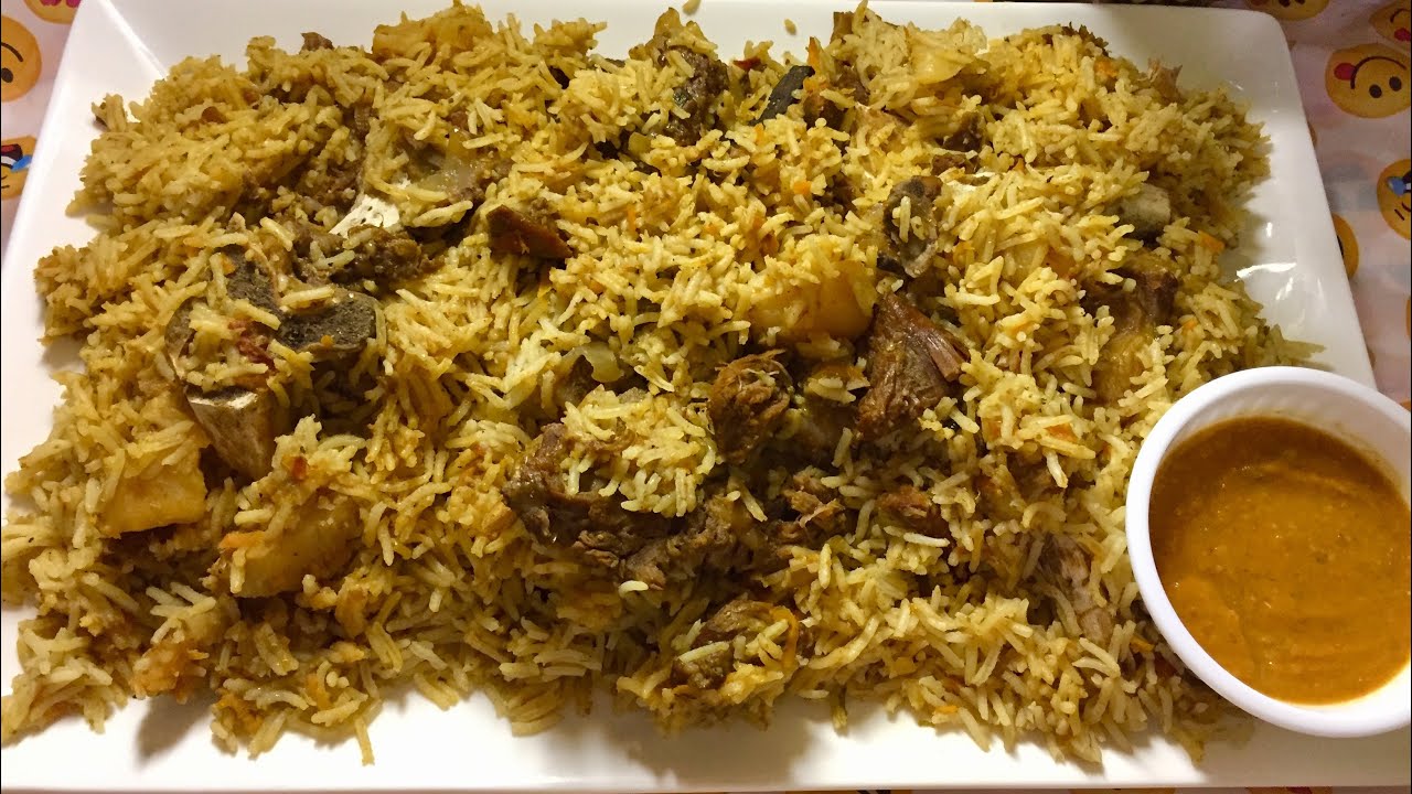 ألذ واسرع وأسهل كبسة لحم/مع طريقة عمل البسباس الحضرمي المطبوخ 😋