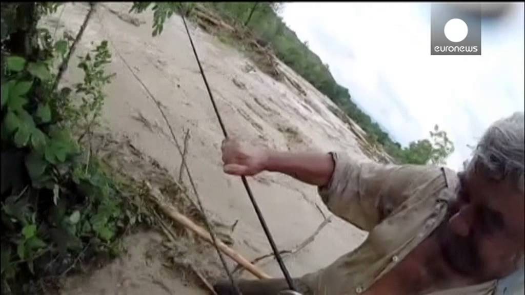 Dramatic POV video shows rescue operation in flooded village in Romania