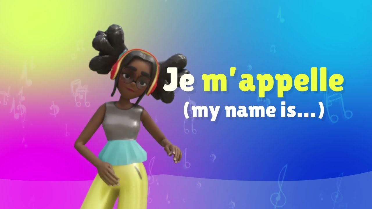 Le Verbe S' Appeler au Pr&eacute;sent - To Call Present Tense - French Conjugation - Cartoon