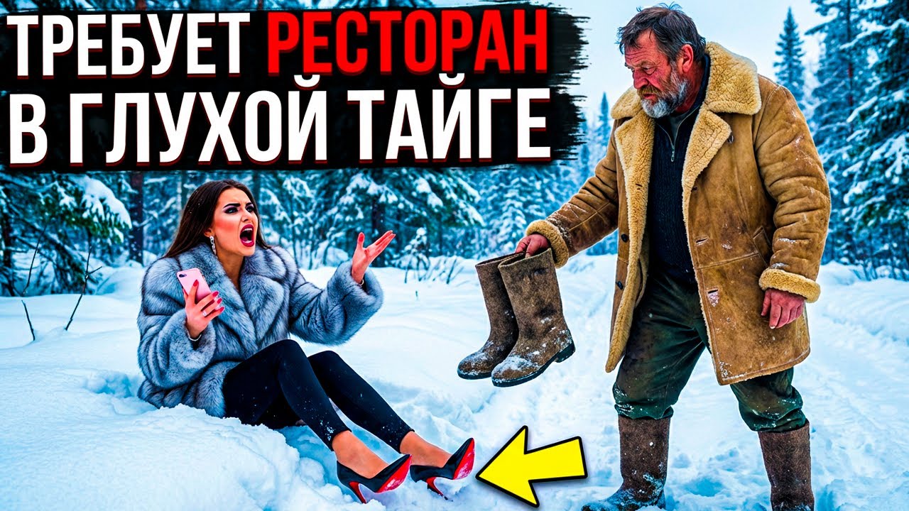 Егерь Нашёл ЖЕНУ МИЛЛИАРДЕРА в Сугробе... В Избе Она СНЯЛА ШУБУ и Попросила