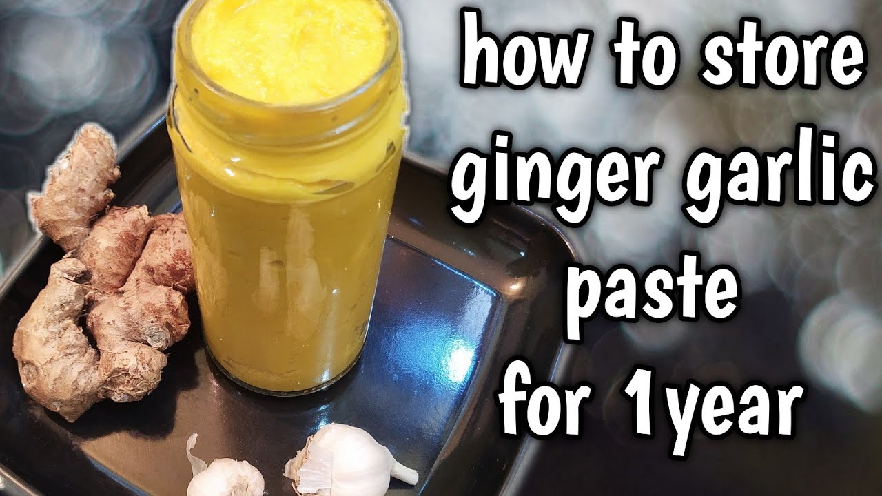 இஞ்சி பூண்டு விழுது மணம், நிறம், சுவை மாறாமல்/store Ginger Garlic Paste for 6 months/with eng sub