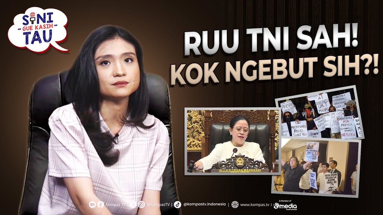 RUU TNI Disahkan, Suara Rakyat Diabaikan | SINI GUE KASIH TAU