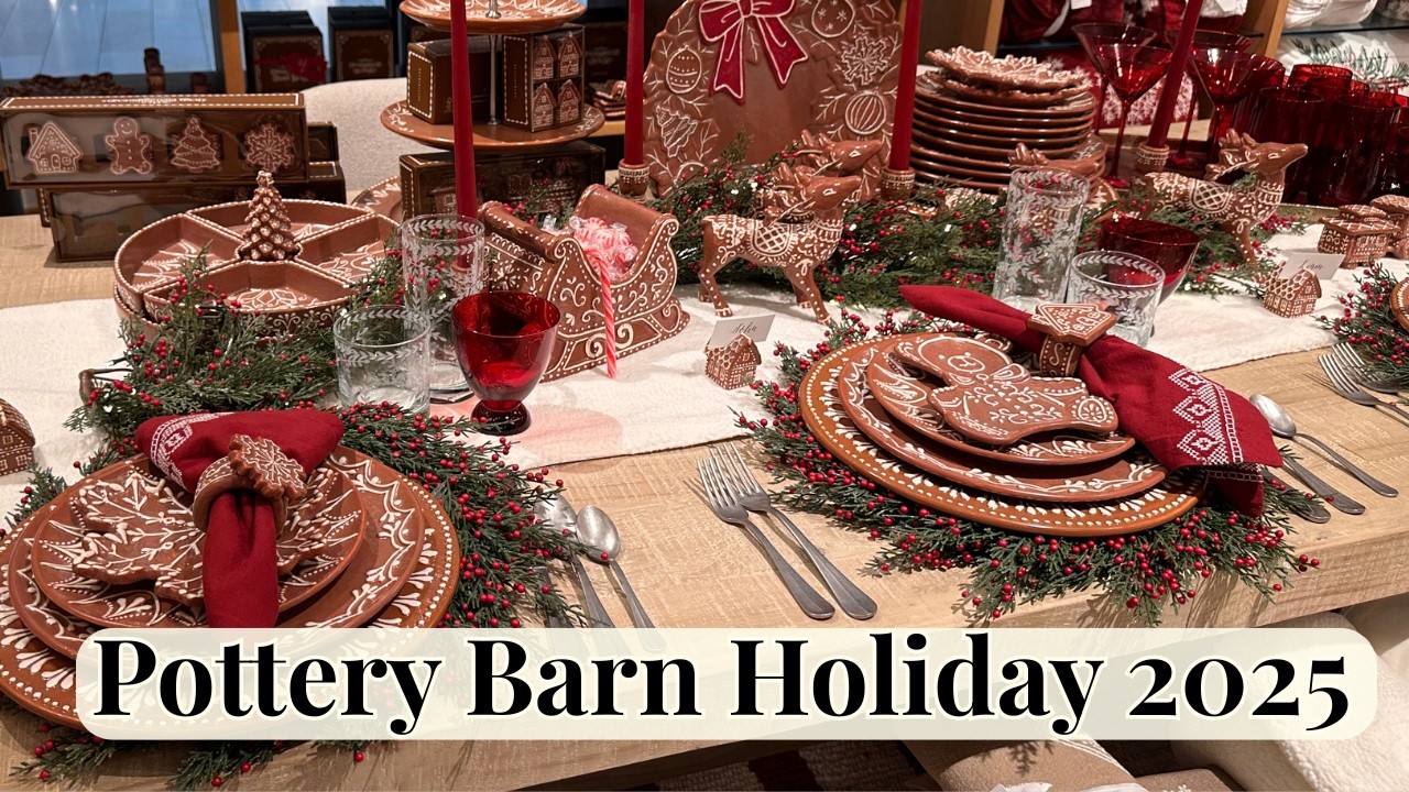 Внутри Pottery Barn на Рождество 2025 года | Полный тур по магазину с праздничным декором