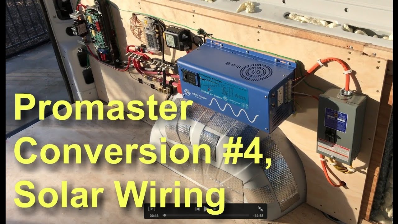 Promaster Conversion #4, Solar Wiring