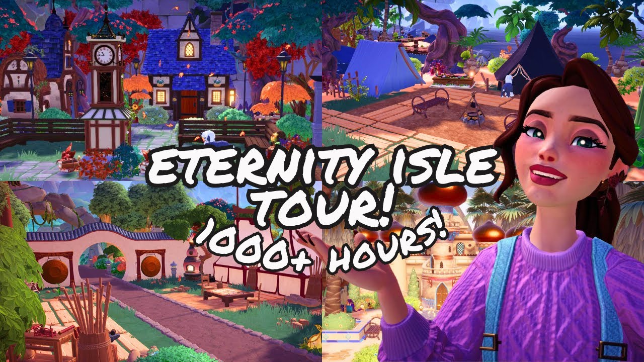FULLY DECORATED 1000+ HOURS ETERNITY ISLE! (Disney Dreamlight Valley)