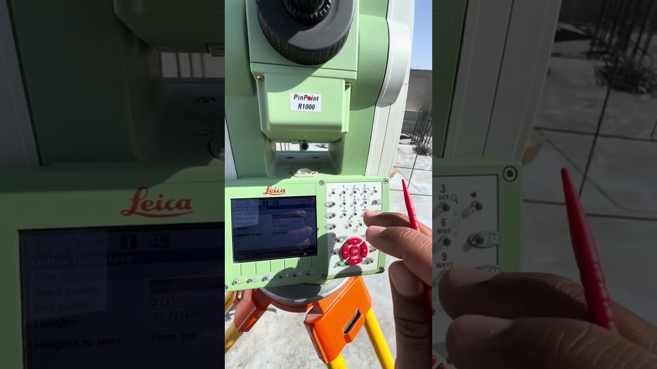 How to make reference line offset line on Leica TS 11