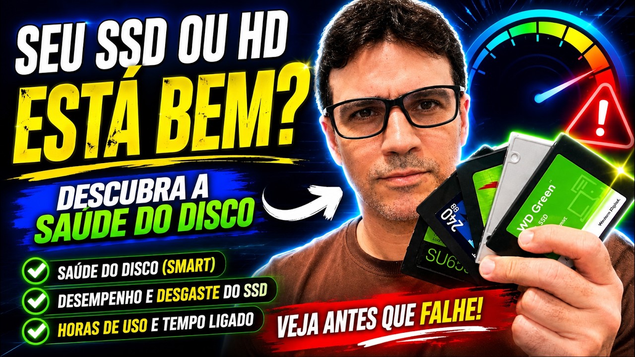 HD ou SSD com problema? Aprenda a identificar antes de perder seus dados