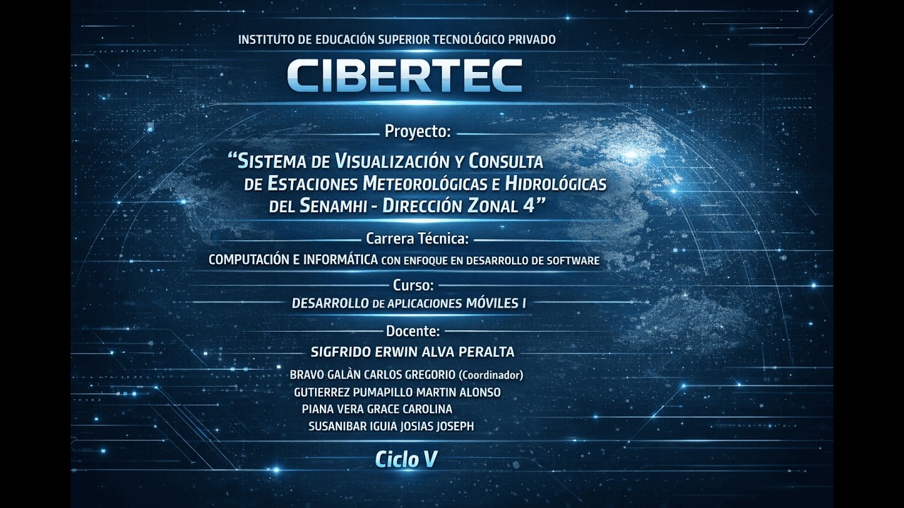 SISTEMA DE VISUALIZACIÓN Y CONSULTA DE ESTACIONES METEOROLÓGICAS E HIDROLÓGICAS DEL SENAMHI