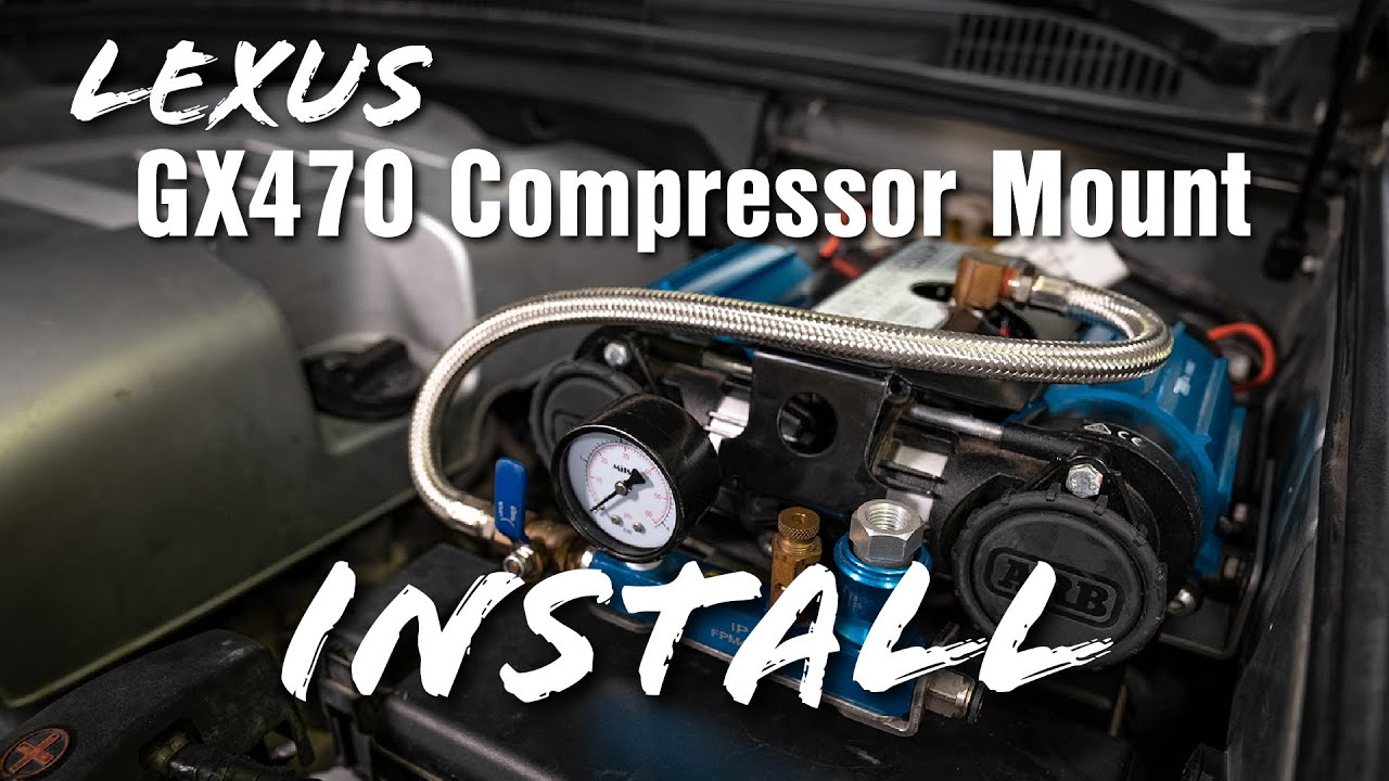 On-Board Air | Lexus GX470 Compressor Mount Install