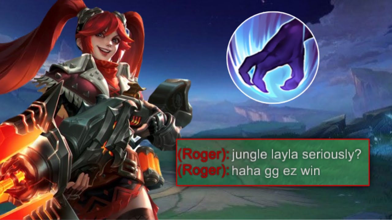 JUNGLE LAYLA IN SOLO RANK GAME!!💀 BEST PRANK EVER!! (my team underestimated me)