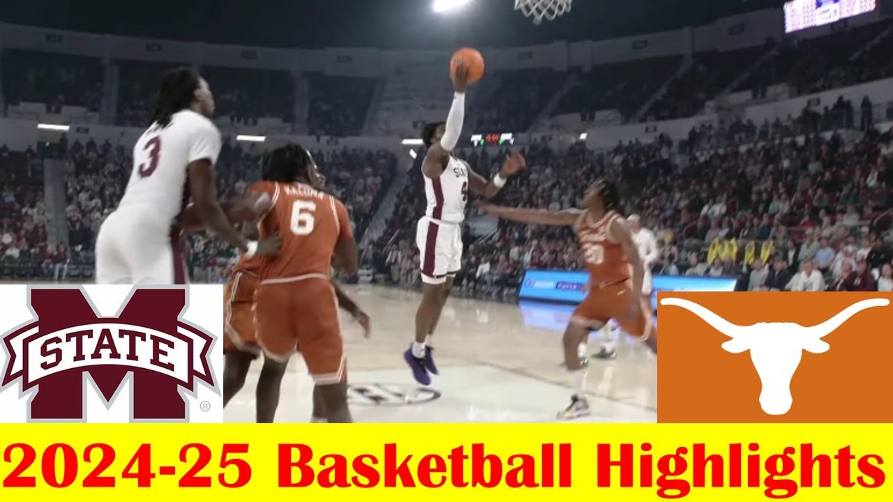 Texas vs #25 Mississippi State Basketball Game Highlights 3 4 2025