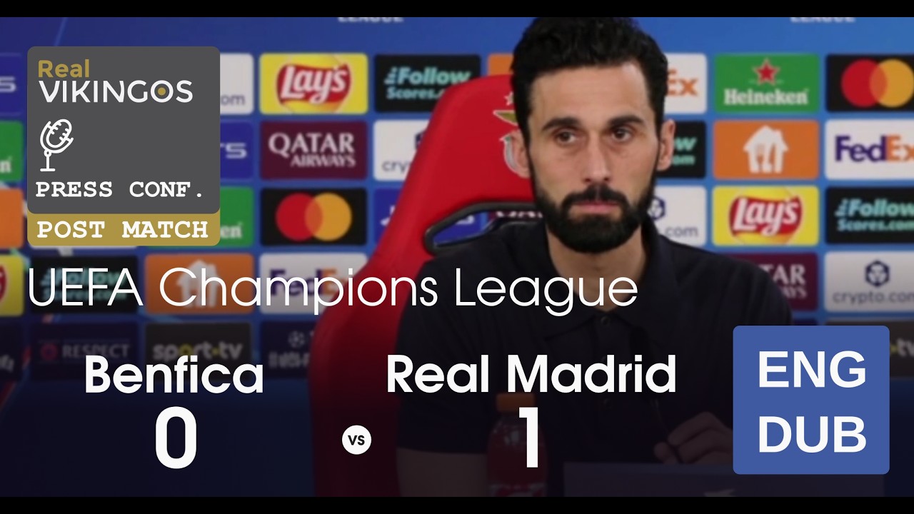 Benfica 0 - 1 Real Madrid - English Dub UCL Playoffs Post-Match Press Conference Alvaro Arbeloa 2026