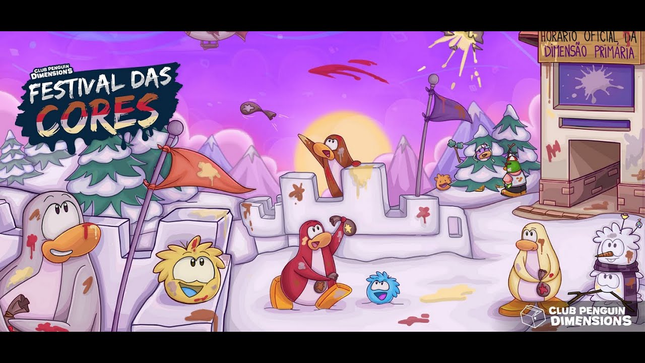 Club Penguin Dimension - Festival of Colors
