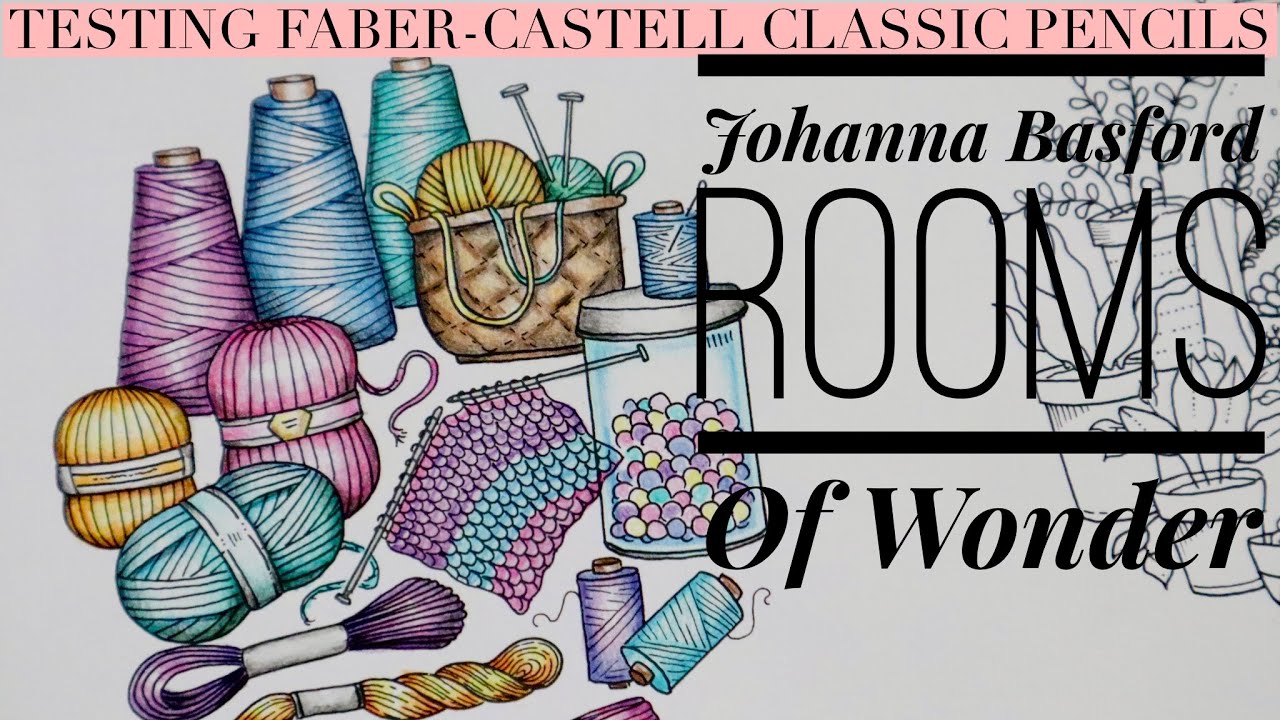 Using BUGET PENCILS in Rooms of Wonder Faber-Castell Classic | Johanna Basford | Colour Along