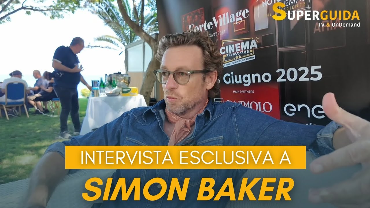 Simon Baker al Filming Italy: 