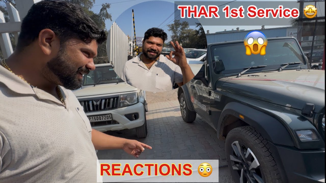 1st Service करवाने गए Mahindra लोगो का Reaction😳😱॥ Mahindra Thar Facelift 1st Service 