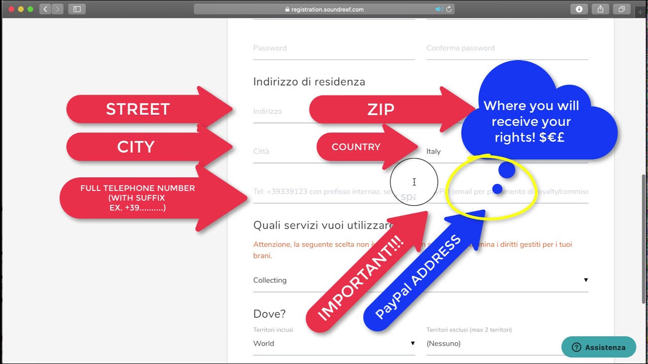 Come iscriversi a Soundreef in 2 minuti! (Soundreef.com Subscription in about 2 minutes!)(ITA + EN)