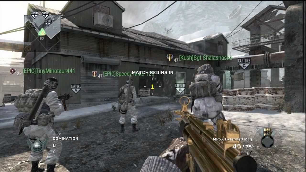 Black Ops: Rushing and Winning w/ Gold Mp5k (98-5)