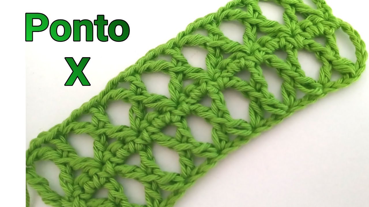 Ponto X em crochê fácil - Crochê para iniciantes