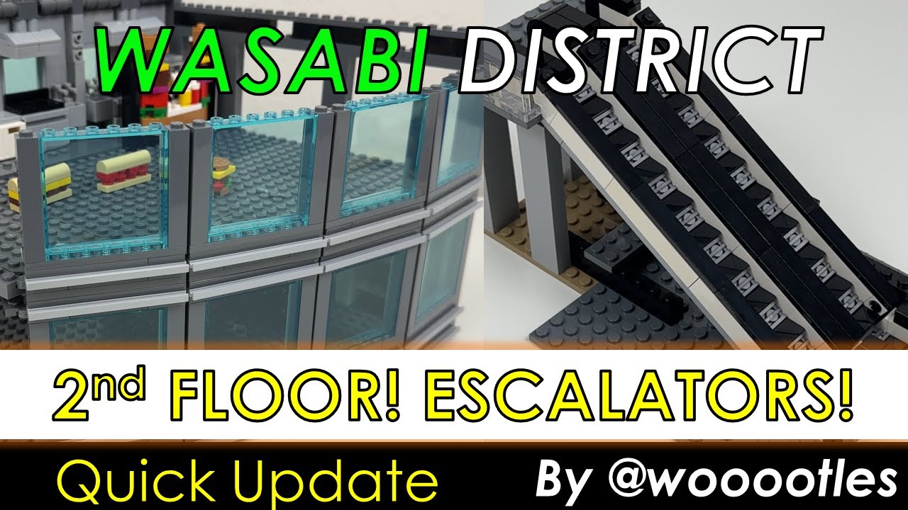 LEGO Wasabi District Quick Update 2 - Another Floor Added! More elements WIP!