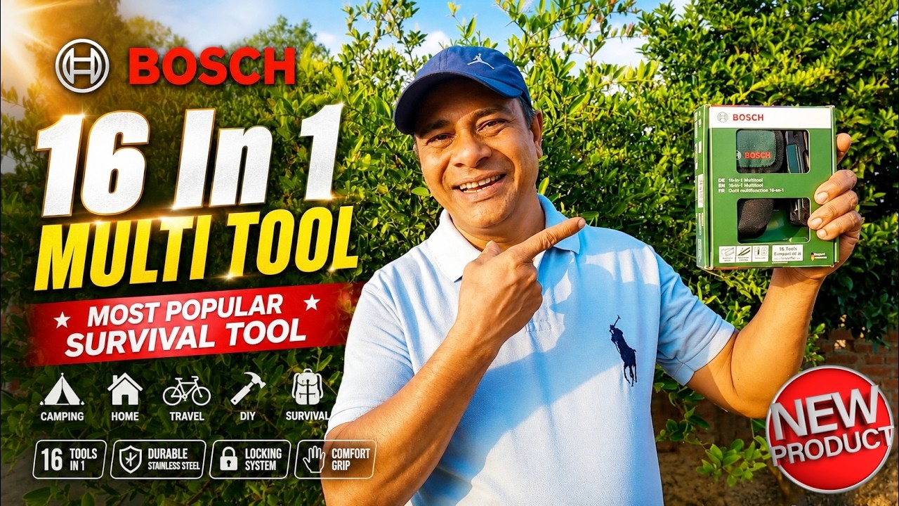 Bosch 16 In 1 Multi Tool | Most Popular Survival Kit | EDC Tool Kit