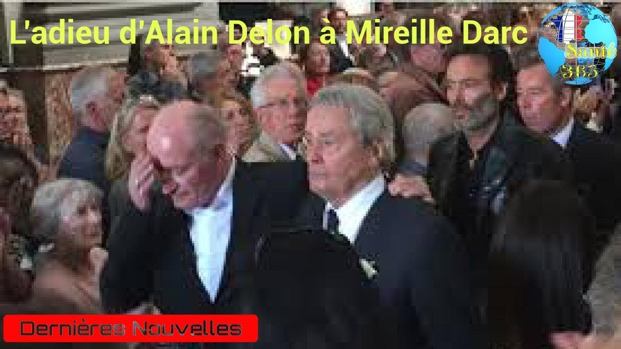 L’adieu d’Alain Delon à Mireille Darc
