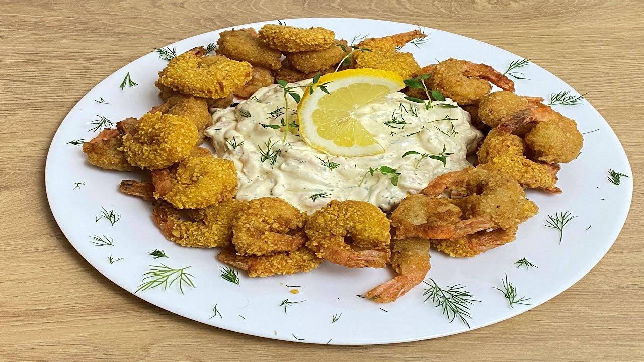 تعالو نعمل اكلات بحرية #لرمضان (قريدس 🍤 أو #جمبري مع #سلطة جمبري)😋