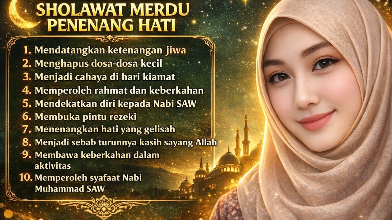 SHOLAWAT NABI MERDU, PENARIK REZEKI 2025 PALING SAKTI, SHOLAWAT JIBRIL PENYEJUK