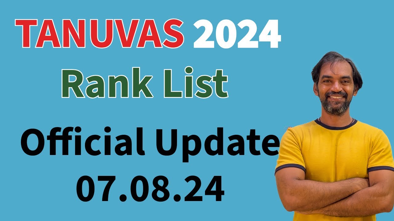 TANUVAS 2024 Rank list on 07.08.24 | TN Veterinary Rank list 2024