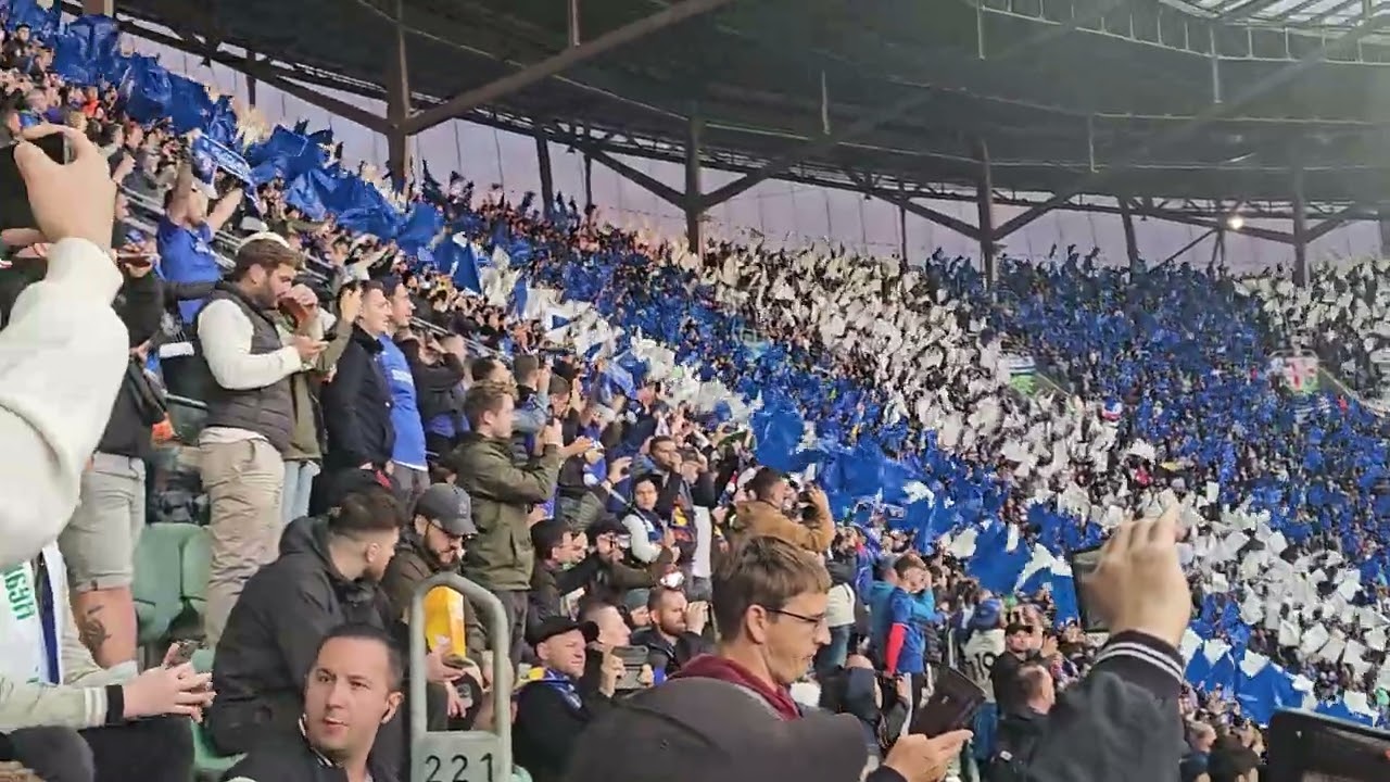 Chelsea Fans in Full Voice - Conference League Final 2025 Wrocław Anthem Moment