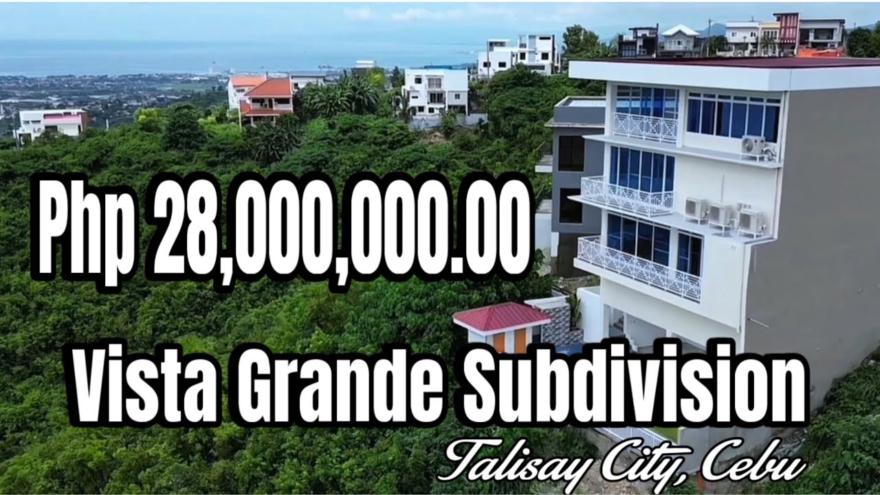 Php 28M Overlooking House and Lot for sale, Talisay City, Cebu.