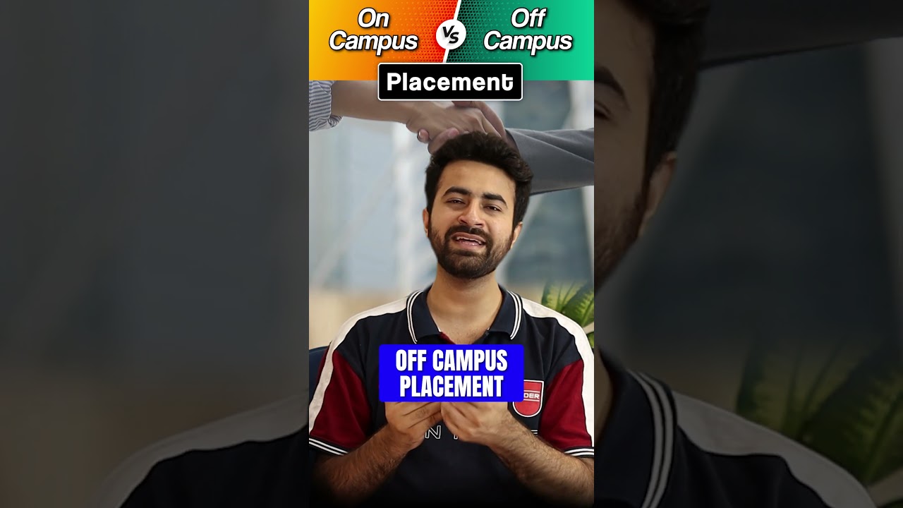 On Campus Vs Off Campus Placement #shorts #offcampus #oncampus #viralvideo #gfg