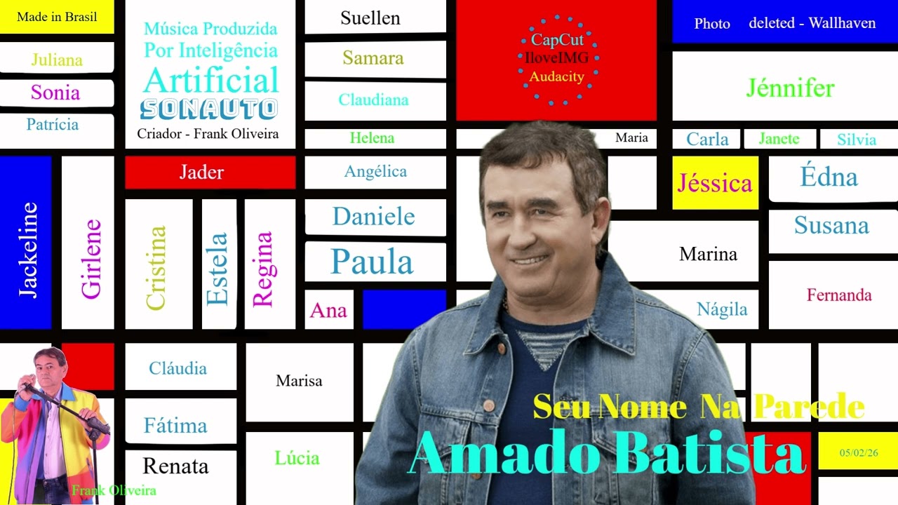 Amado Batista  -  Seu Nome Na Parede  (I.A)
