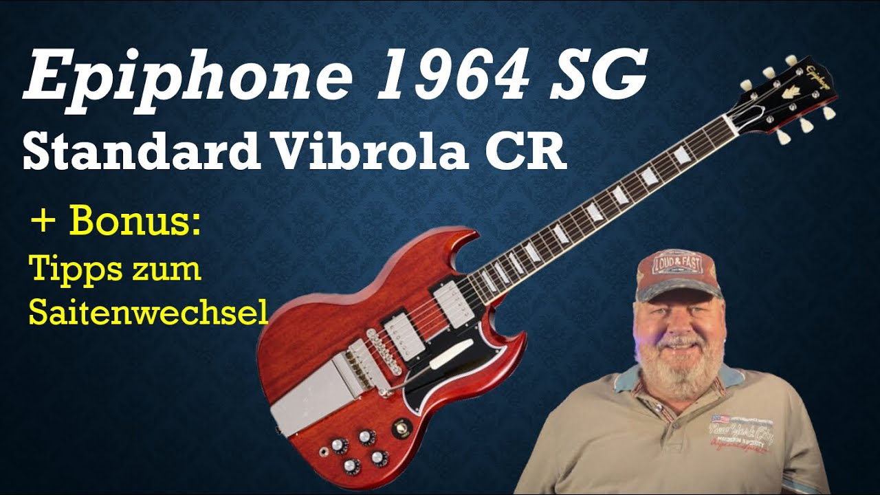 Epiphone 1964 SG Standard Reissue mit Maestro Vibrola – Der ultimative Vintage-Klassiker!