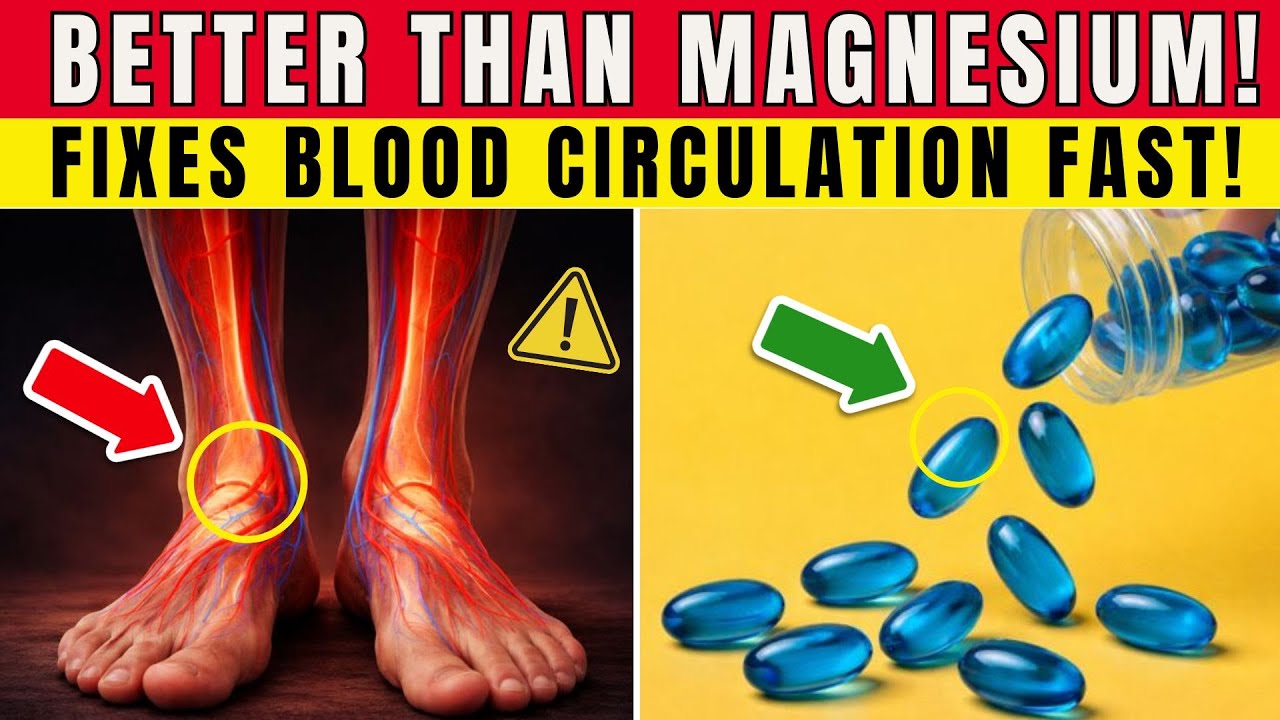 Seniors, THIS Vitamin Works Better Than Magnesium for Leg Circulation | Senior Health Tips
