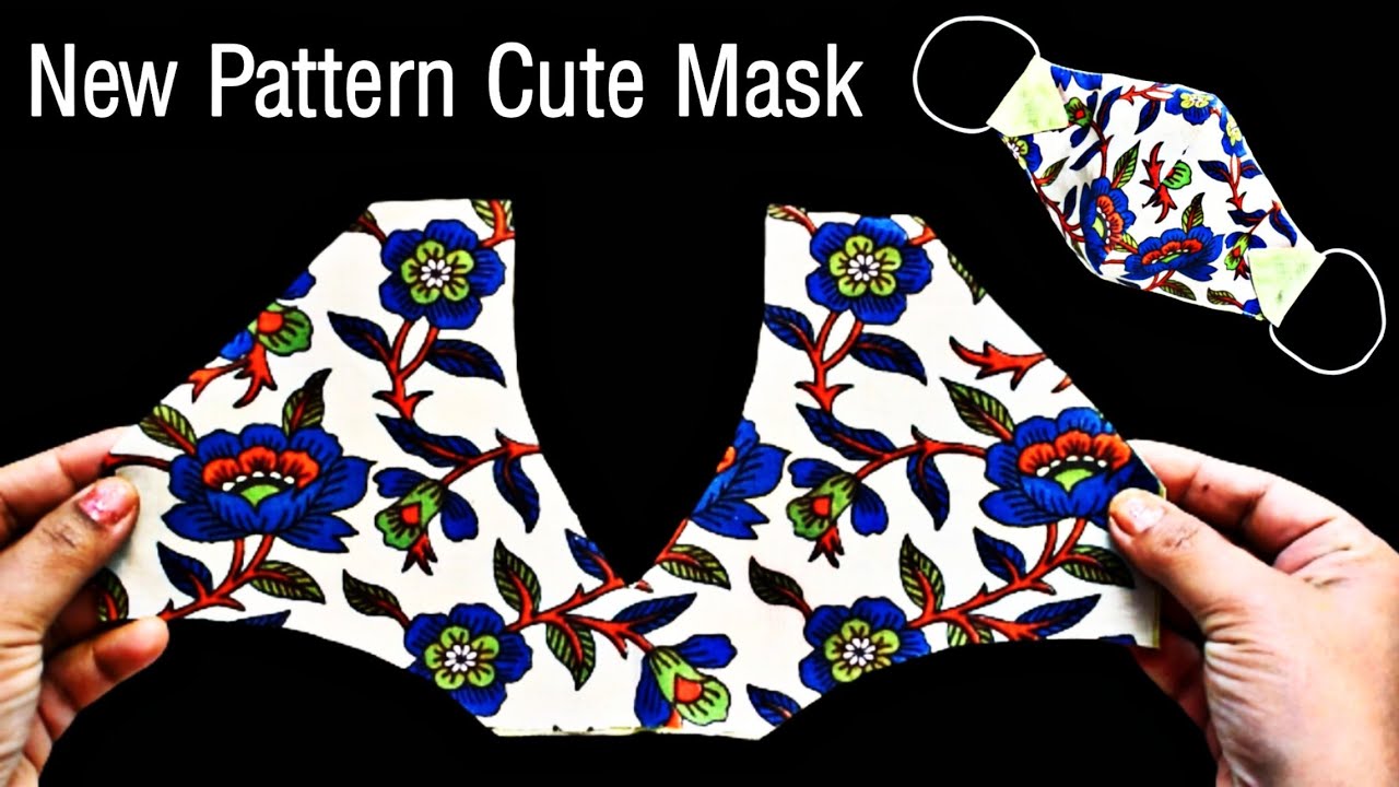 Very Easy New Style Cute Mask - Face Mask Sewing Tutorial - New Pattern Mask- No Fog On Glasses