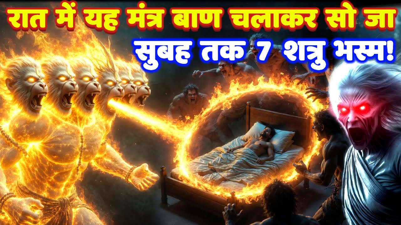 11 मुखी हनुमान वराहमुख रात्रि प्रचंड ज्वालामुखी शत्रु मारण उल्टारी तांत्रिक मंत्र: Hanuman Mantra