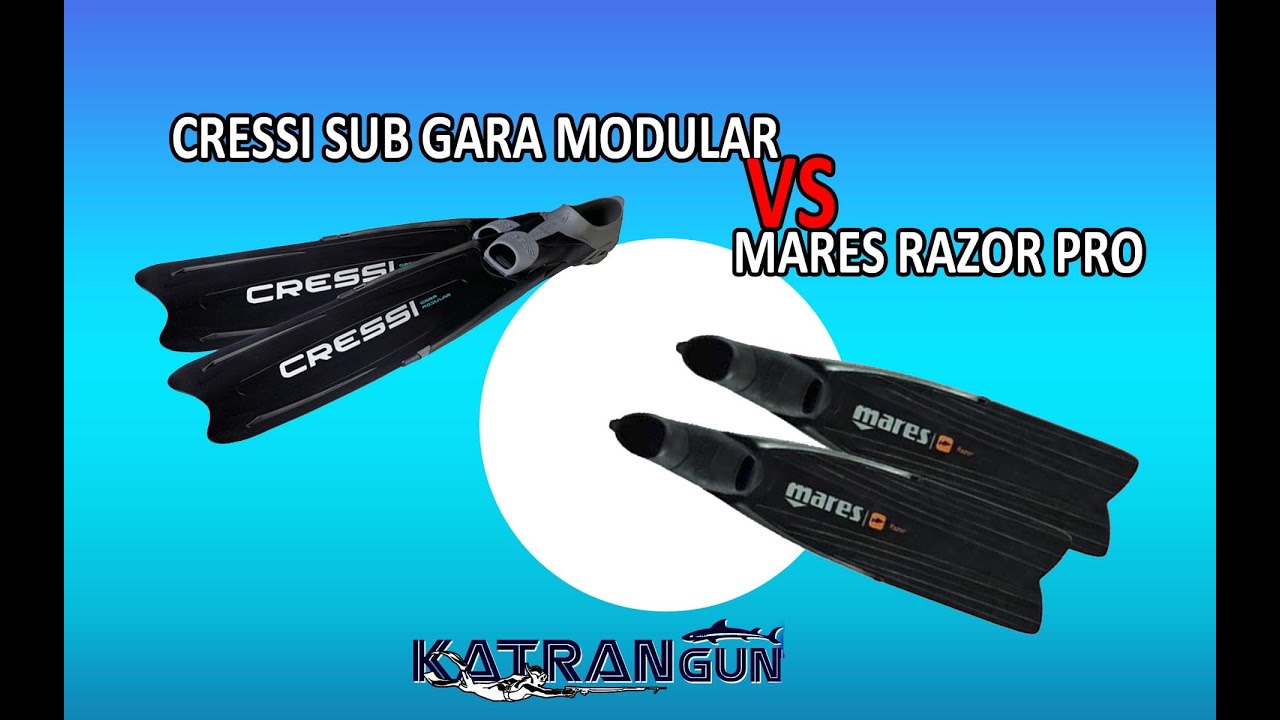 Ласты сравнение cressi sub gara modular vs mares razor pro