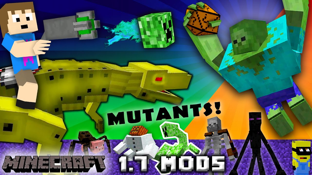 Чейз играет Minecraft: мутантных существ & Robo динозавры ж / случайных кубов