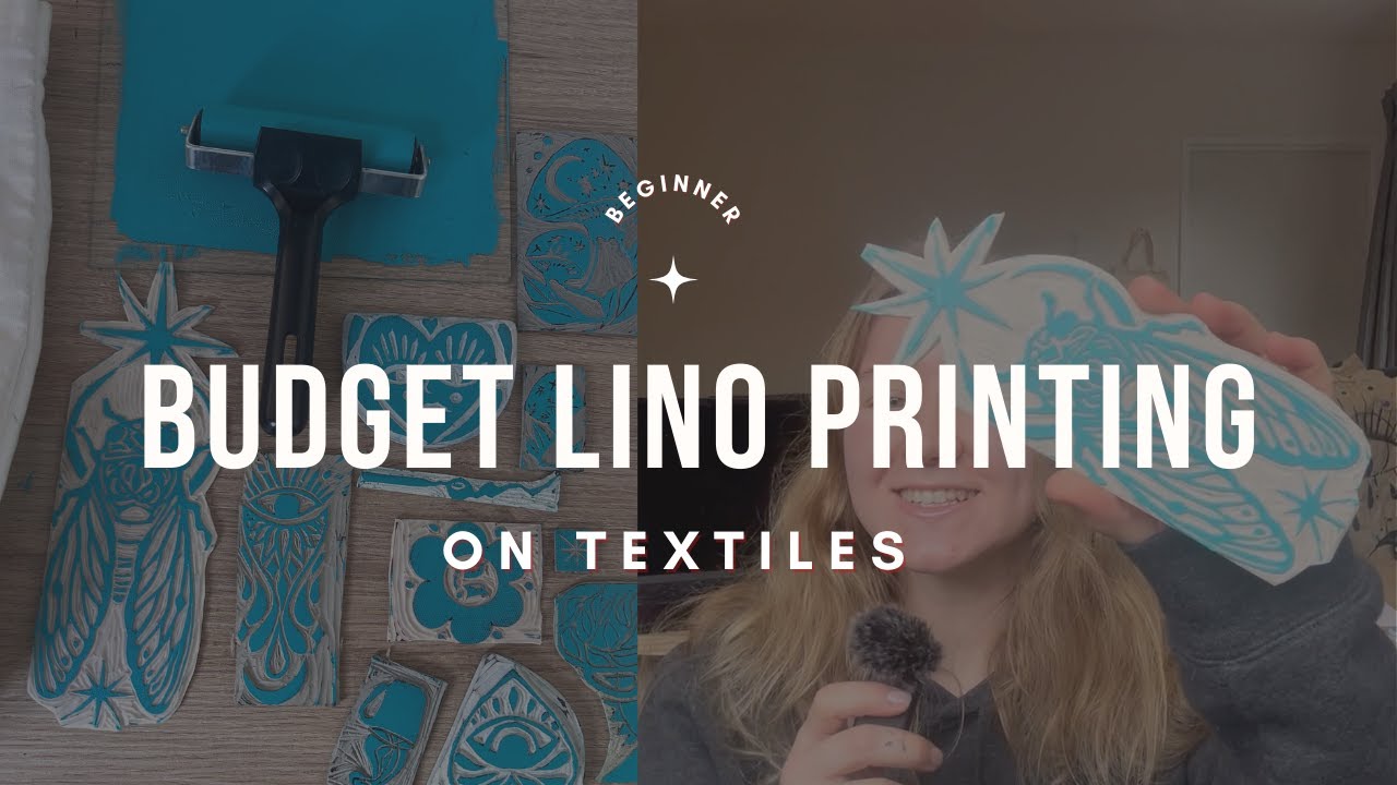 Easy Beginner-Friendly Textile Printing / Lino Printing / Block Printing a T-shirt on a Budget