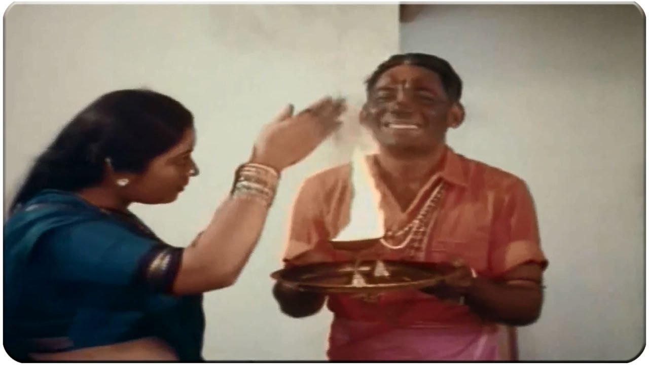 Hilarious Comedy With Sakshi Ranga Rao & Srilakshmi || Swarna Kamalam Movie