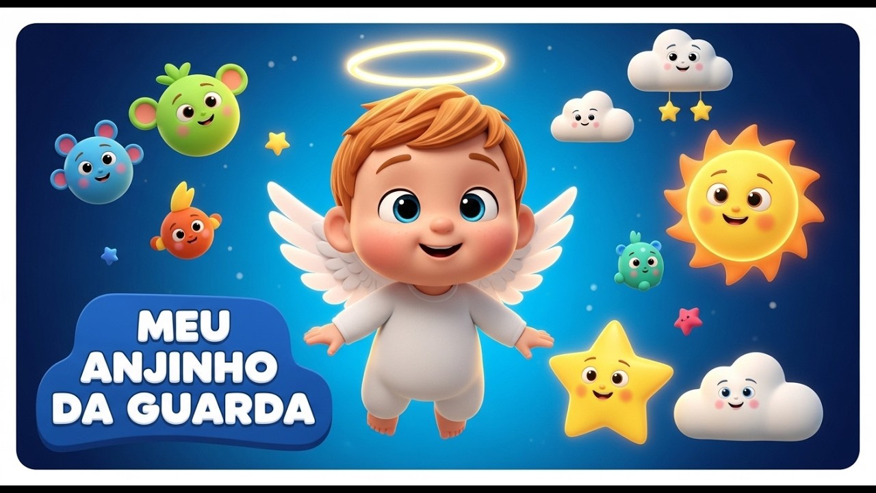 MEU ANJINHO DA GUARDA 👼💖 | Música Infantil Cristã com Animais e Cores